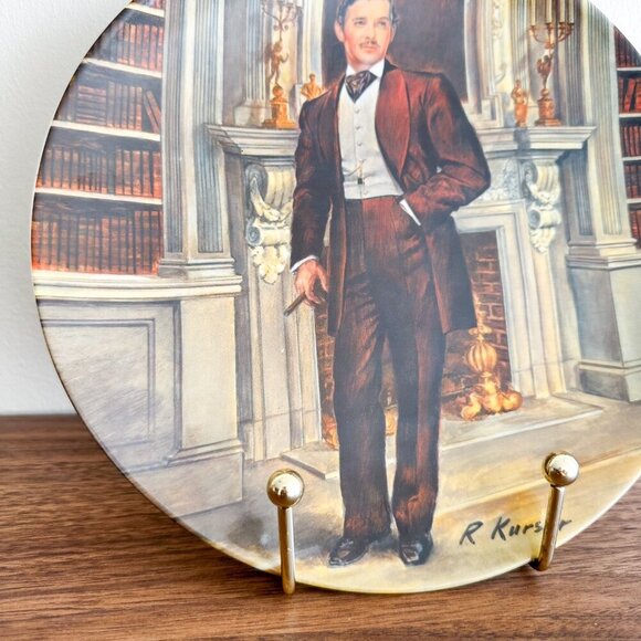 1981 Rhett Collector Plate | Gone with the Wind Vintage Movie Art - Picture 3 of 7